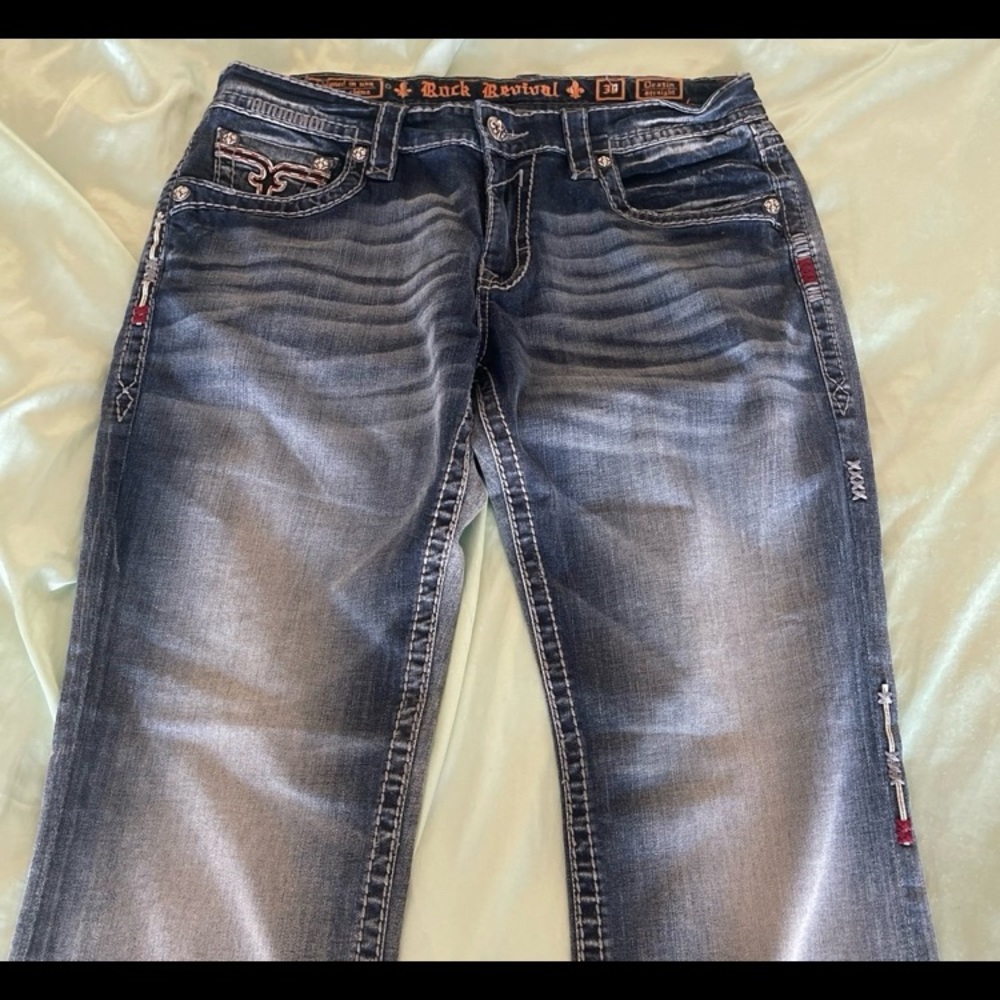 Mens Rock Revival Jeans - Picture 5 of 8